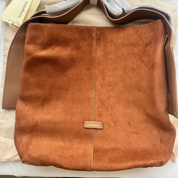 Brown Songmont Large Drippy Tote Bag